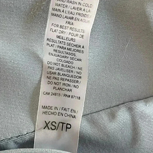 Quint Sol White Label XS Fashion Colours Tri Bikini Top Swim Blue Adjustable - Picture 4 of 6